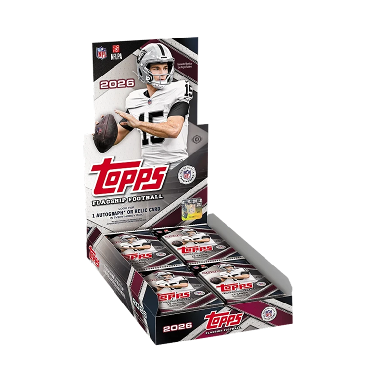 2026 Topps Flagship Football Hobby Box sealed trading card box