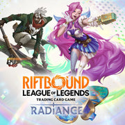 Official Riftbound Radiance set art featuring Ekko and Seraphine
