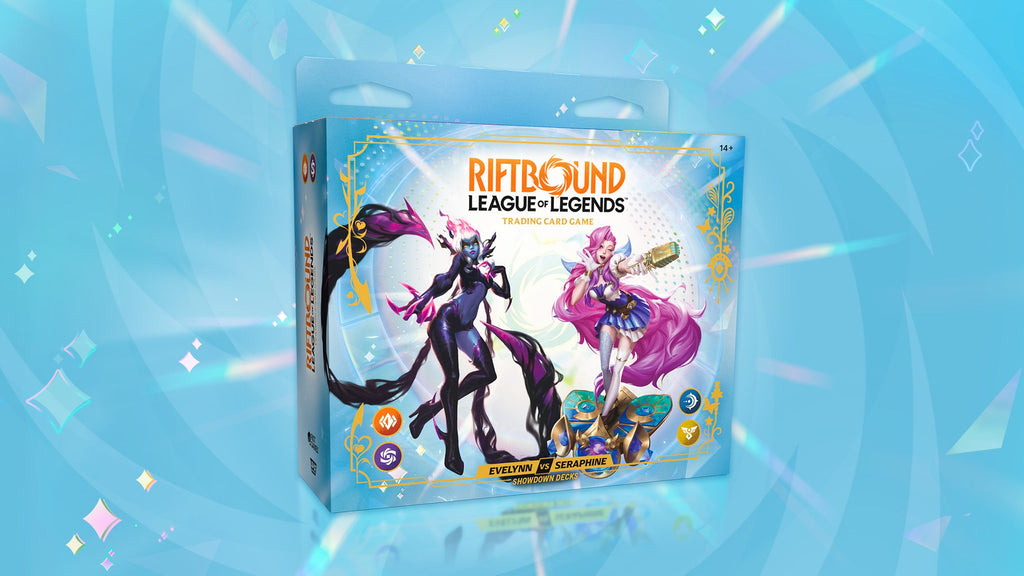 Official Riftbound Radiance Showdown Decks Evelynn vs Seraphine box