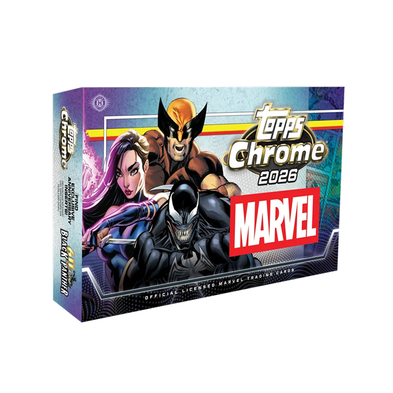2026 Topps Chrome Marvel Hobby Box sealed trading card box