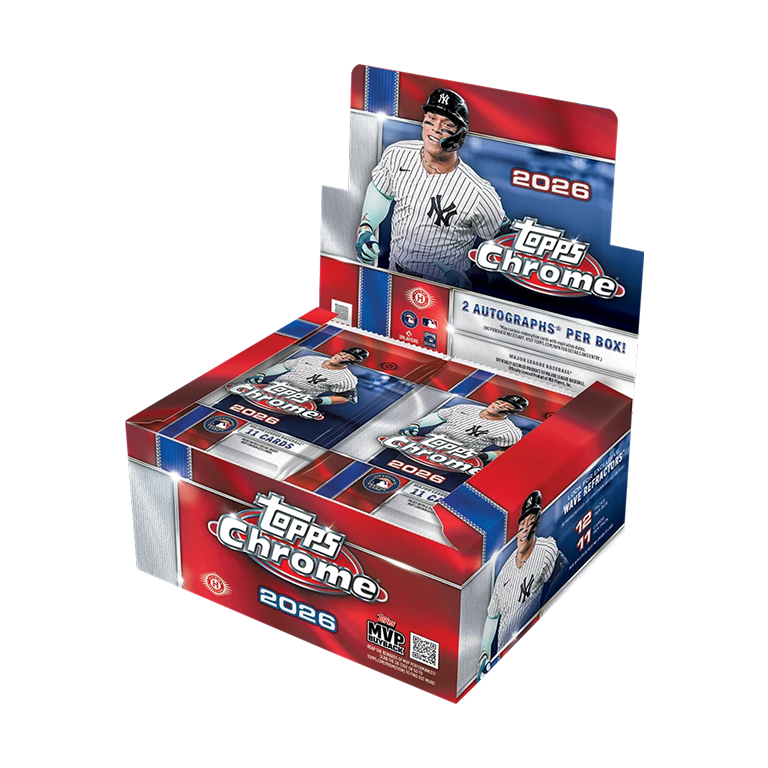 2026 Topps Chrome Baseball Jumbo Box sealed trading card box
